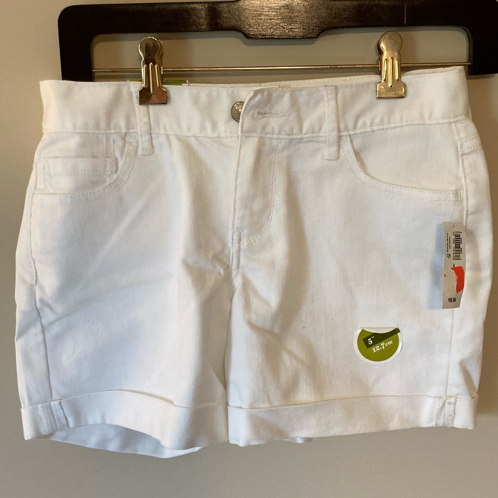 Old Navy Sweetheart White Shorts NWT 0